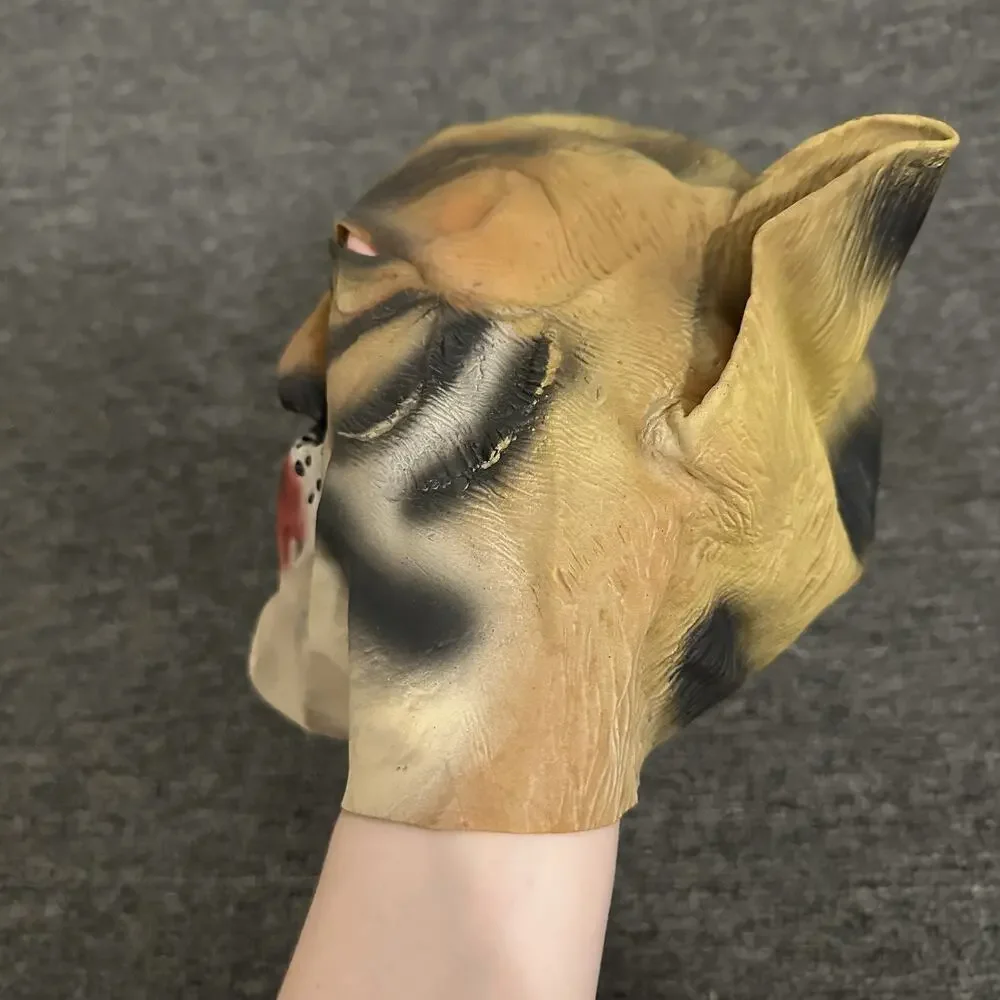 Vintage Rubber Tiger Animal Made In Sri Lanka Mask
